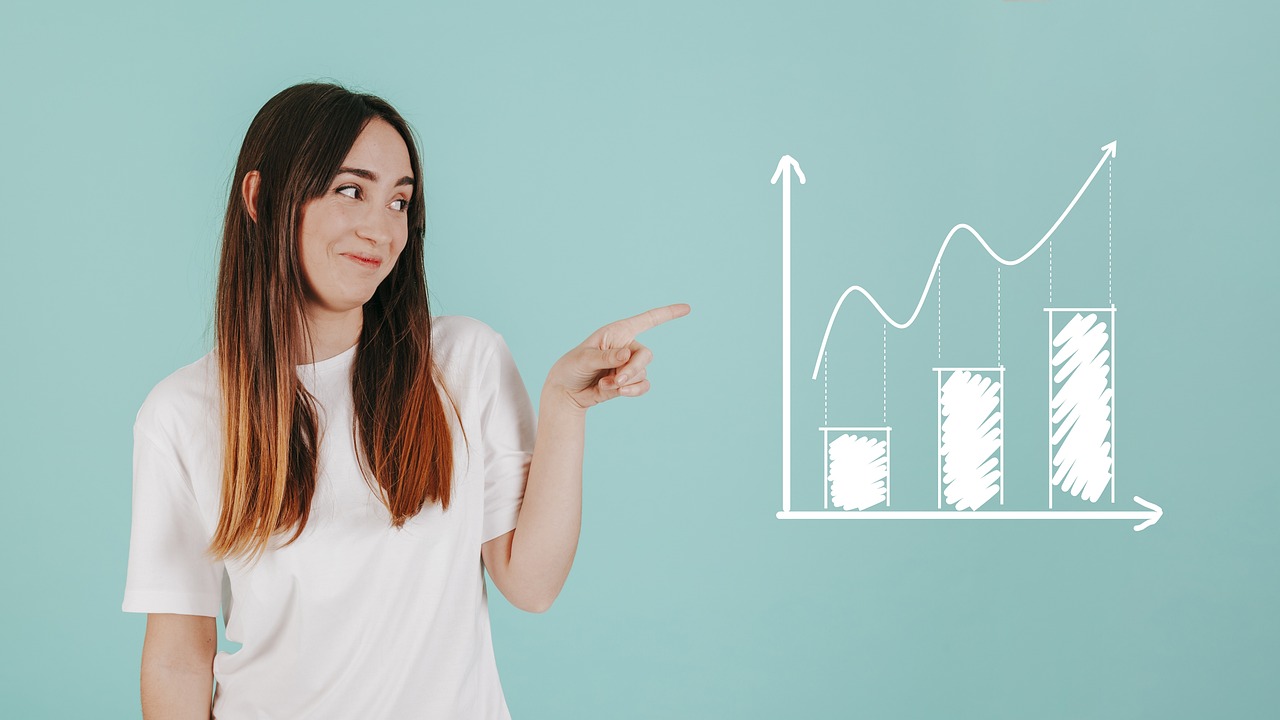 Analytics presentation shown to a colleague